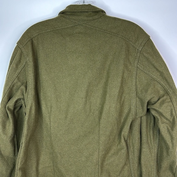 Vintage Military Wool Green Field Button Up Shirt 1954 21x26 Small - Picture 5 of 11